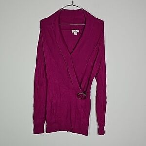 Guess medium pink long sleeve sweater